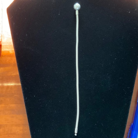 Genuine Sterling Silver Pandora Moments Snake Chain Bracelet 7 1/2 Inches- EUC! - Picture 4 of 7